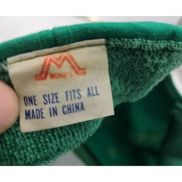 Vintage OTTO Hampton Cranes Inc Green strap-back Hat Rope Front - Picture 7 of 10